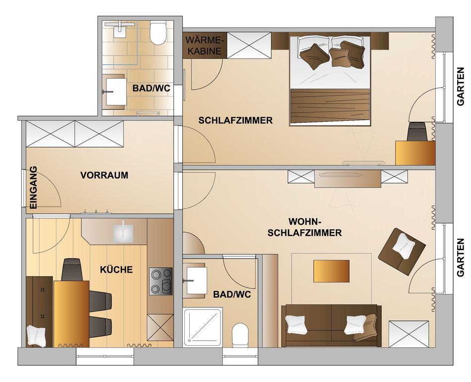 Appartements Zerzer Ried im Oberinntal Værelse billede